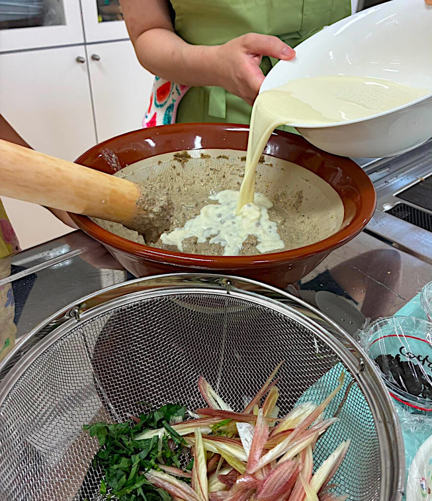 豆乳冷や汁を作る